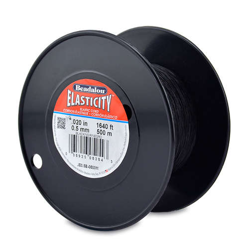 Elasticity - 0.5mm - 500m - Black - JE0.5B-0500M