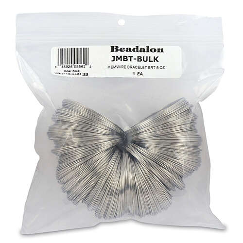 Remembrance Memory Wire - Bracelet - 600 coil pack (8 oz / 227g) - Bright - JMBT-BULK