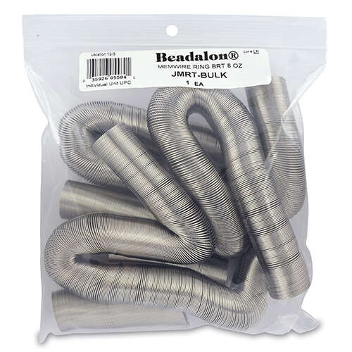 Remembrance Memory Wire - Ring - 1500 coil pack (8 oz / 227g) - Bright - JMRT-BULK