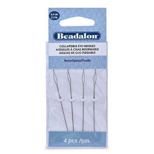 Collapsible Eye Needles - Heavy (0.51mm) - 2.5 in (6.4 cm) - 4 pieces - 700H-100
