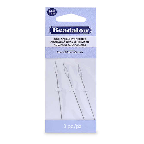 Collapsible Eye Needles - Variety Pack - 2.5 in (6.4 cm) - 3 pieces - 700K-100