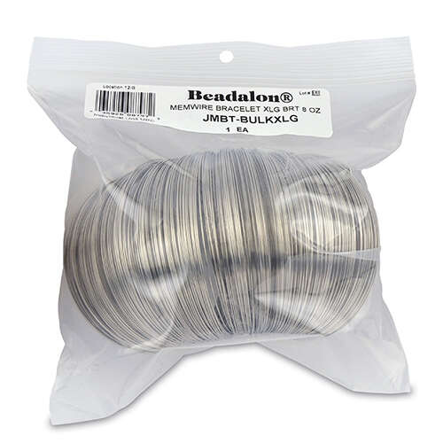 Remembrance Memory Wire - Extra Large Bracelet - 416 coil pack (8 oz / 227g) - Bright - JMBT-BULKXLG