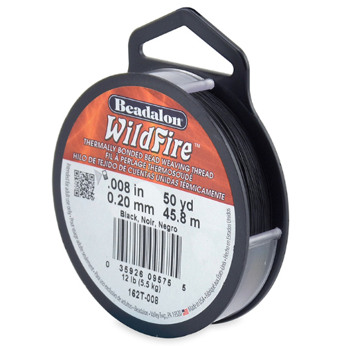 Wildfire - 0.008" / 0.20mm Black - 50 YD / 45m - 162T-008