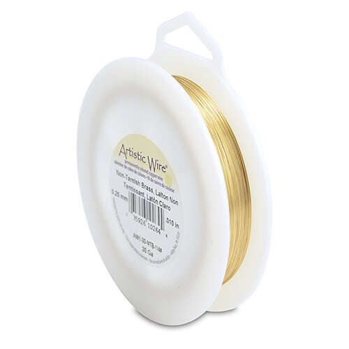 30 Gauge (.26 mm) - 787 ft (240 m) - Tarnish Resistant Brass - AW1-30-NTB-1/4#