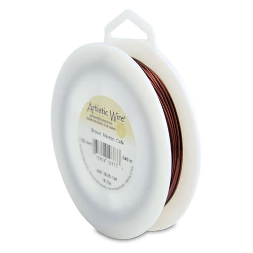 18 Gauge (1.0 mm) - 49.8 ft (15.2 m) - Brown - AW1-18-05-1/4#