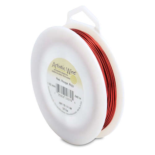 18 Gauge (1.0 mm) - 49.8 ft (15.2 m) - Red - AW1-18-14-1/4#