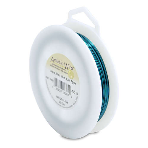 20 Gauge (.81 mm) - 78.8 ft (24m) - Aqua - AW1-20-01-1/4#