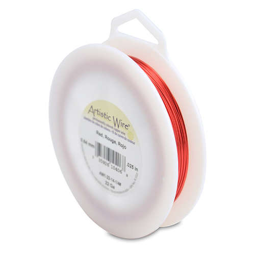 22 Gauge (.64 mm) - 125.5 ft (38.3 m) - Red - AW1-22-14-1/4#