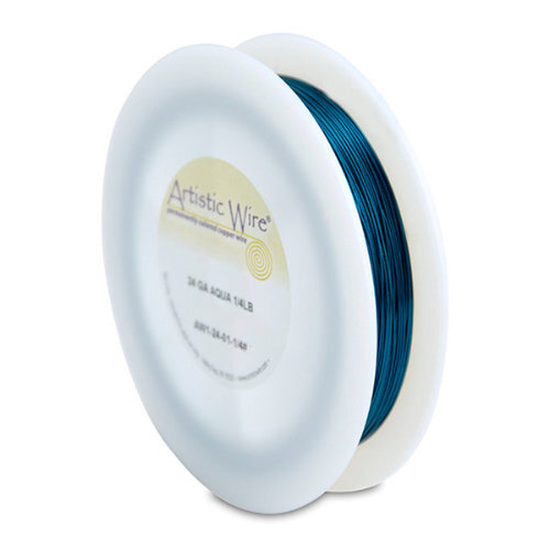 24 Gauge (.51 mm) - 198.0 ft (60.4 m) - Aqua - AW1-24-01-1/4#