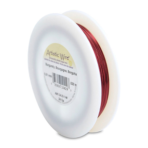 24 Gauge (.51 mm) - 198.0 ft (60.4 m) - Burgundy - AW1-24-23-1/4#
