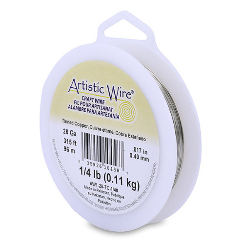 26 Gauge (.41 mm) - 315.3 ft (96.1 m) - Tinned Copper - AW1-26-TC-1/4#