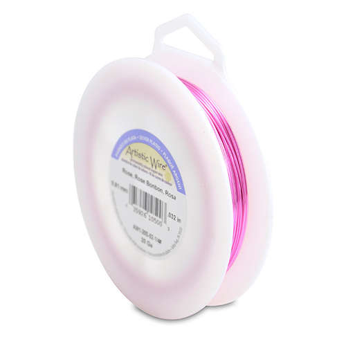 20 Gauge (.81 mm) - 78.8 ft (24m) - Silver Plated - Rose - AW1-20S-02-1/4#