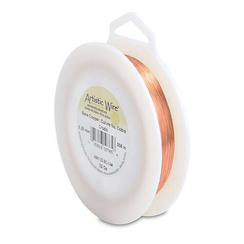 32 Gauge (.20 mm) -  1,221.5 ft (372.3m) - Bare Copper - AW1-32-BC-1/4#