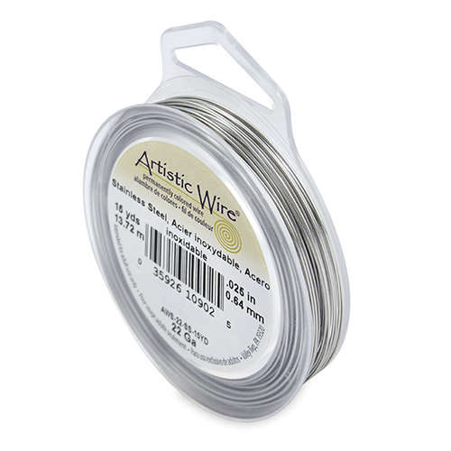 Stainless Steel - 22 Gauge (.64 mm) - 15 yd (13.7 m) - AWS-22-SS-15YD