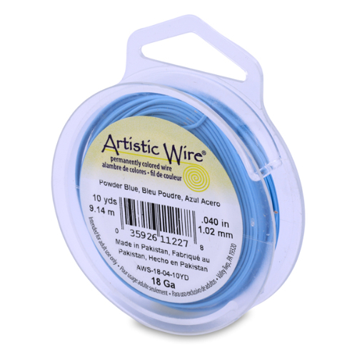 18 Gauge (1.0 mm) - 10 yd (9.1 m) - Powder Blue - AWS-18-04-10YD