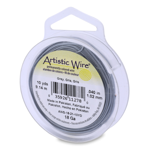 Grey - 18 Gauge (1.0 mm) - 10 yd (9.1 m) - AWS-18-21-10YD