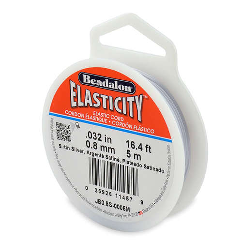Elasticity - 0.8mm - 5m - Satin Silver - JE0.8S-0005M