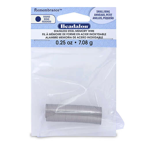 Remembrance Memory Wire - Small Ring - 75 coil pack (0.25 oz / 7.09g) - Bright - JMRTS-0.25Z