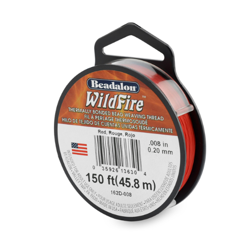 Wildfire - 0.008" / 0.20mm Red - 50 YD / 45m - 162D-008