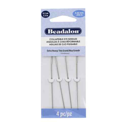 Collapsible Eye Needles - Extra Heavy (0.60 mm) - 2.5 in (6.4 cm) - 4 pieces - 700XH-150