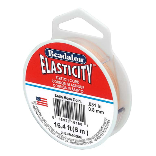 Elasticity - 0.8mm - 5m - Satin Rose Gold - JE0.8R-0005M