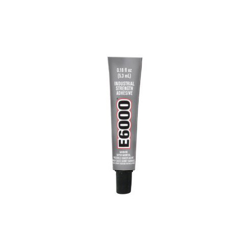 E6000 Industrial Strength Adhesive - 0.18 fl oz / 5.3mL Tube - Clear