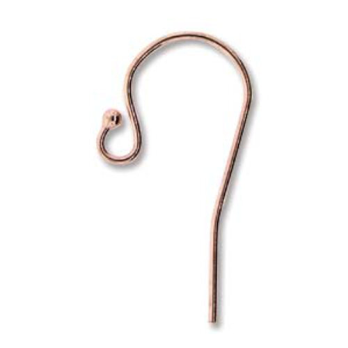 Pendant Ear Hook - Pair - Rose Gold Filled