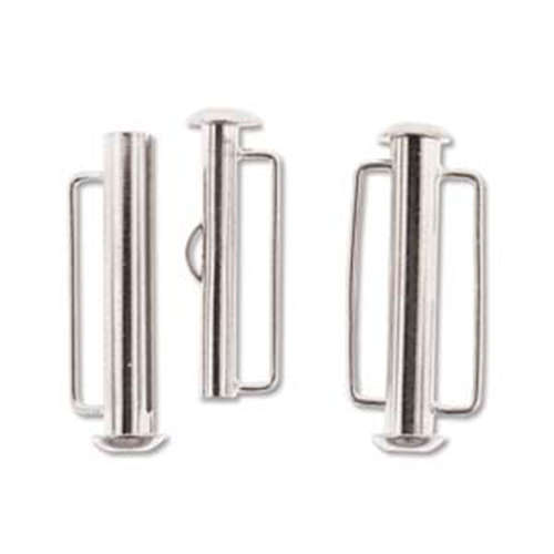 Slide Bar Clasp - 26.5mm - Silver - SBC265SP