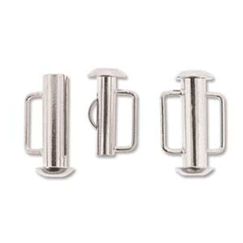 Slide Bar Clasp - 16.5mm - Silver - SBC165SP