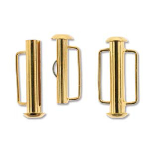 Slide Bar Clasp - 21.5mm - Gold - SBC215GP