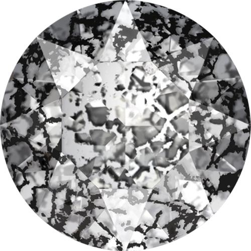 1088 - SS39 (8.16 – 8.41mm) - Crystal Black Patina F (001 BLAPA) - Xirius Chaton Round Stone