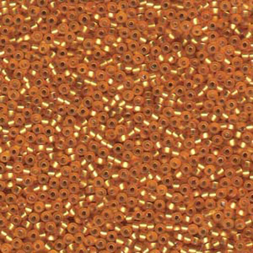 Miyuki 11/0 Rocaille Bead - 11-94F - Matte Silver Lined Dark Gold