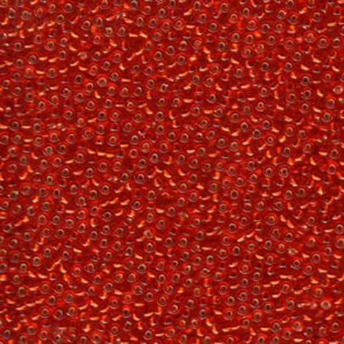 Miyuki 11/0 Rocaille Bead - 11-910 - Silver Lined Flame Red