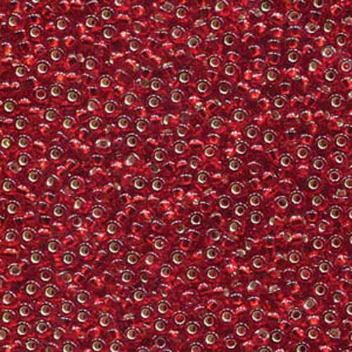 Miyuki 11/0 Rocaille Bead - 11-911D - Silver Lined Dark Ruby