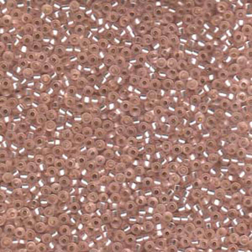 Miyuki 11/0 Rocaille Bead - 11-923F - Matte Silver Lined Light Blush