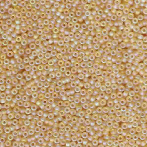 Miyuki 11/0 Rocaille Bead - 11-9132FR - Matte Transparent Light Topaz AB
