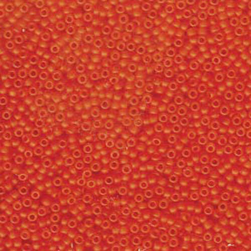 Miyuki 11/0 Rocaille Bead - 11-9138F - Matte Transparent Orange