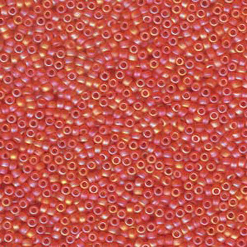 Miyuki 11/0 Rocaille Bead - 11-9138FR - Matte Transparent Orange AB
