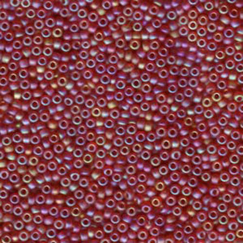 Miyuki 11/0 Rocaille Bead - 11-9141FR - Matte Transparent Ruby AB