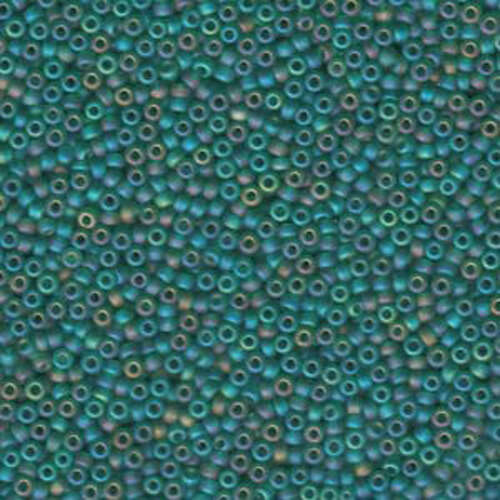 Miyuki 11/0 Rocaille Bead - 11-9147FR - Matte Transparent Dark Green AB