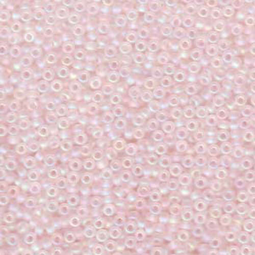Miyuki 11/0 Rocaille Bead - 11-9155FR - Matte Transparent Light Tea Rose AB