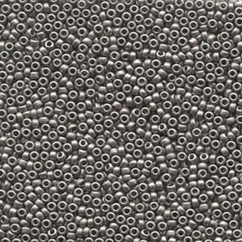 Miyuki 11/0 Rocaille Bead - 11-9190F - Matte Nickel Plated