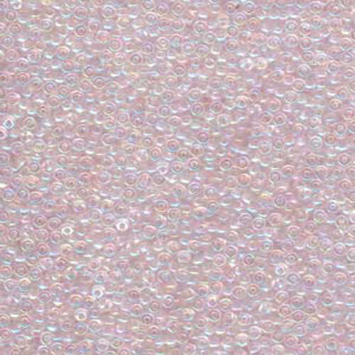Miyuki 11/0 Rocaille Bead - 11-9265 - Pale Pink Lined Crystal AB