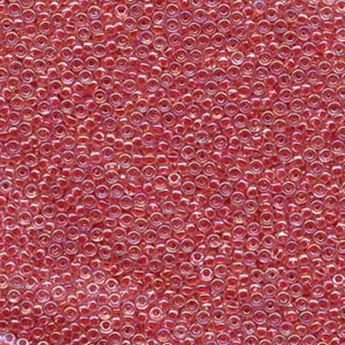 Miyuki 11/0 Rocaille Bead - 11-9276 - Dark Coral Lined Crystal AB