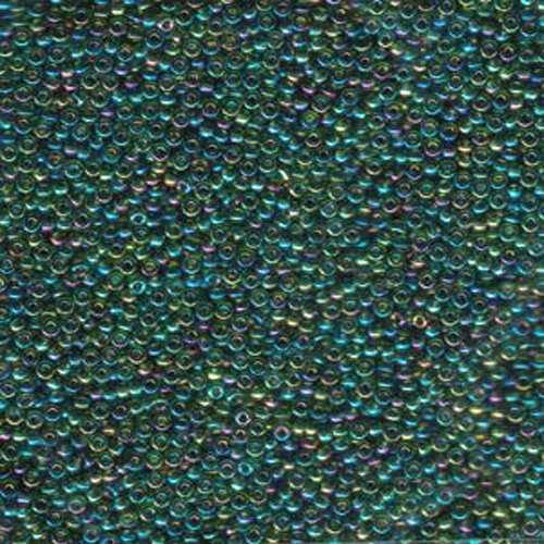Miyuki 11/0 Rocaille Bead - 11-9288 - Olive Green Lined Crystal AB