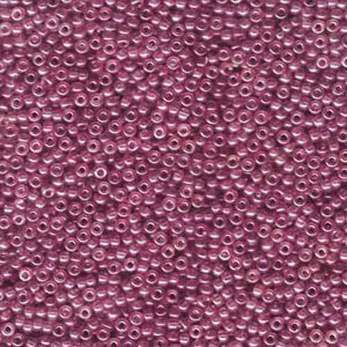 Miyuki 11/0 Rocaille Bead - 11-9313SF - Semi Matte Cranberry Gold Luster