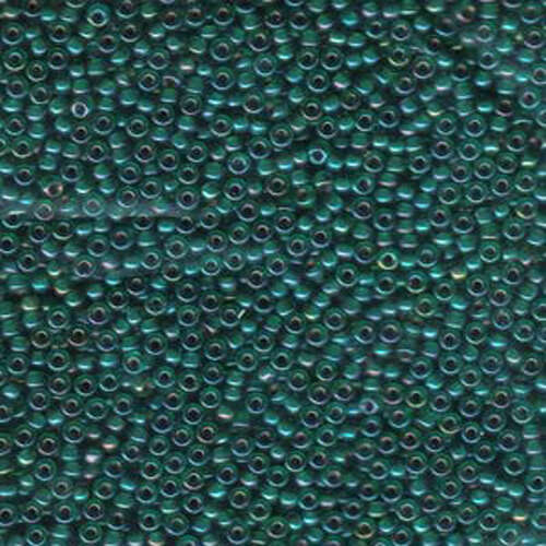 Miyuki 11/0 Rocaille Bead - 11-9338 - Emerald Lined Crystal