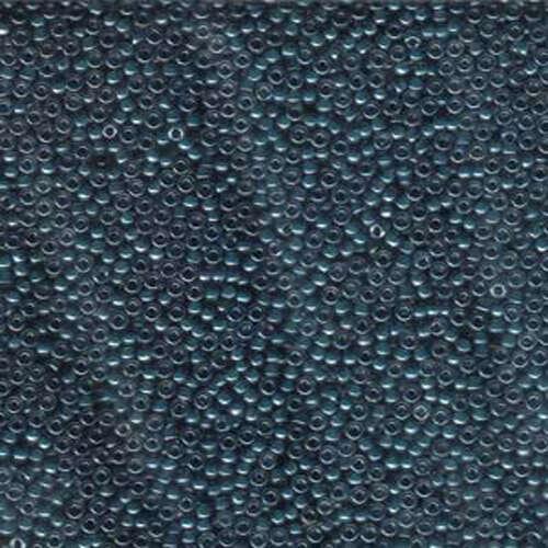 Miyuki 11/0 Rocaille Bead - 11-9390 - Transparent Steel Blue Luster