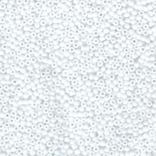 Miyuki 11/0 Rocaille Bead - 11-9402F - Matte Opaque White