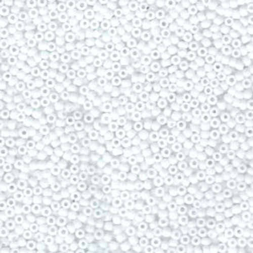 Miyuki 11/0 Rocaille Bead - 11-9402F - Matte Opaque White